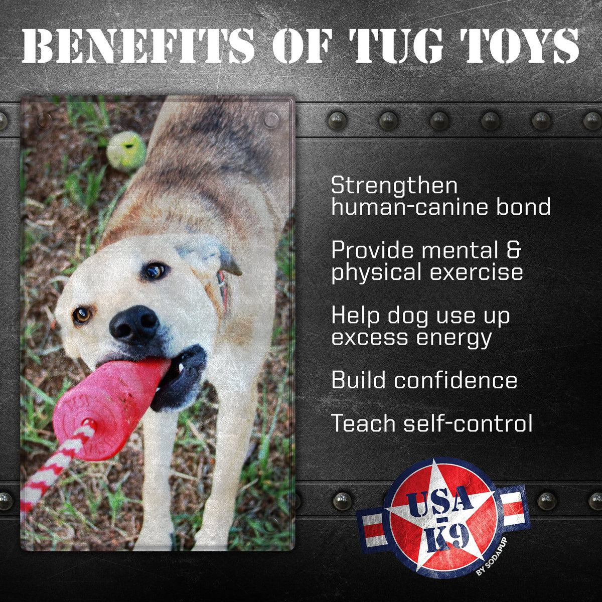 SodaPup USA-K9 Firecracker Floating Training Dummy - FurrowpetstoreToysSodaPup/True Dogs, LLC