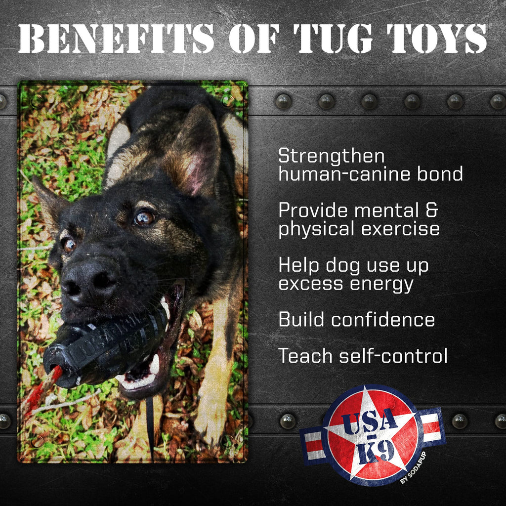 SodaPup USA-K9 Magnum Grenade Rubber Toy - FurrowpetstoreToysSodaPup/True Dogs, LLC