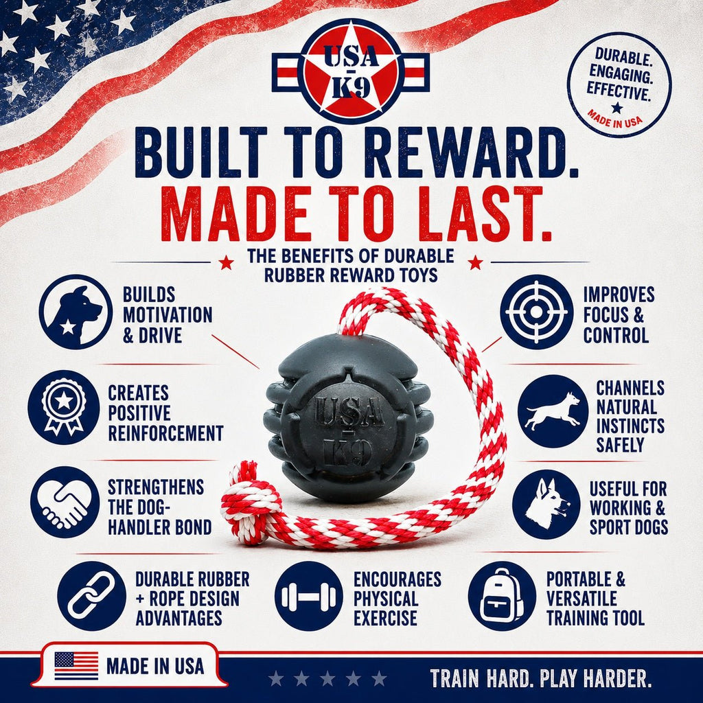 SodaPup USA-K9 Magnum Stars and Stripes Reward Ball - FurrowpetstoreToysSodaPup/True Dogs, LLC
