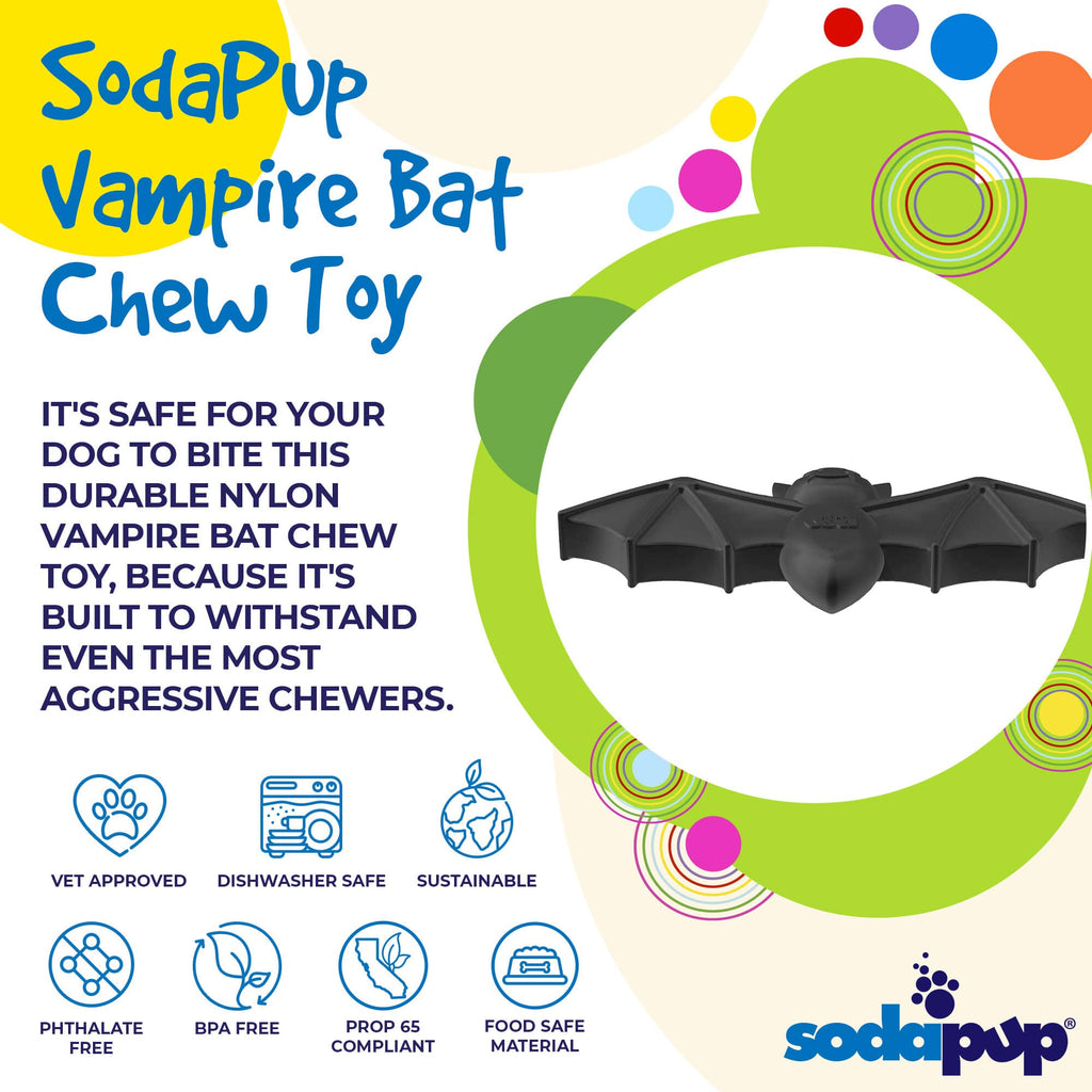 SodaPup Vampire Bat Nylon Chew Toy - FurrowpetstoreToysSodaPup/True Dogs, LLC