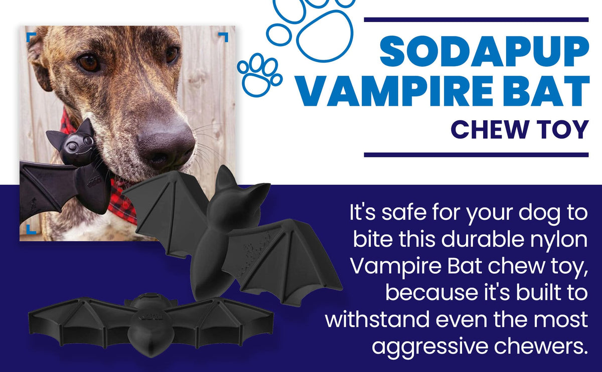SodaPup Vampire Bat Nylon Chew Toy - FurrowpetstoreToysSodaPup/True Dogs, LLC