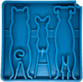 Blue SodaPup Waiting Dogs eTray shallow slow feeder