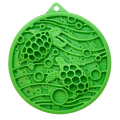 Green SodaPup Water eCoin nylon lick disc with turtle motif