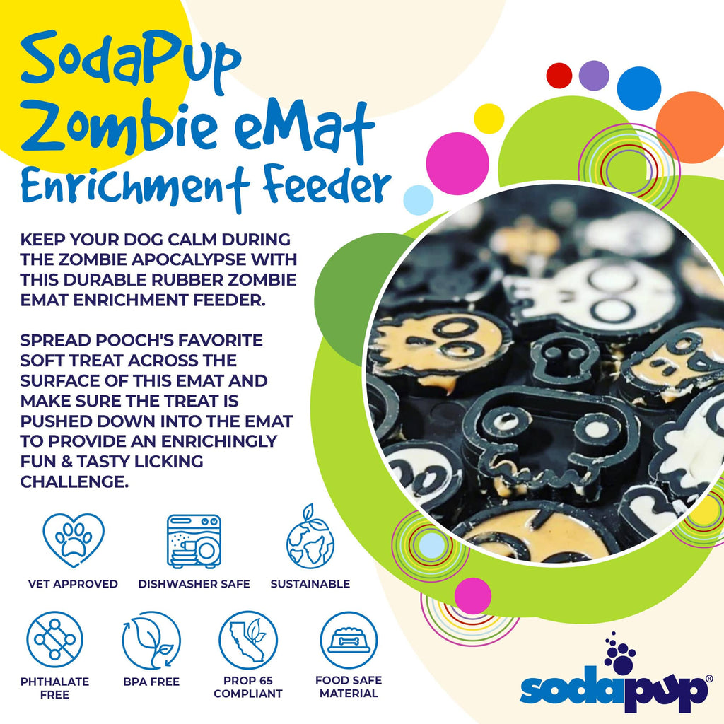 SodaPup Zombie eMat Halloween Lick Mat - FurrowpetstoreBowls, Feeding & EnrichmentSodaPup/True Dogs, LLC