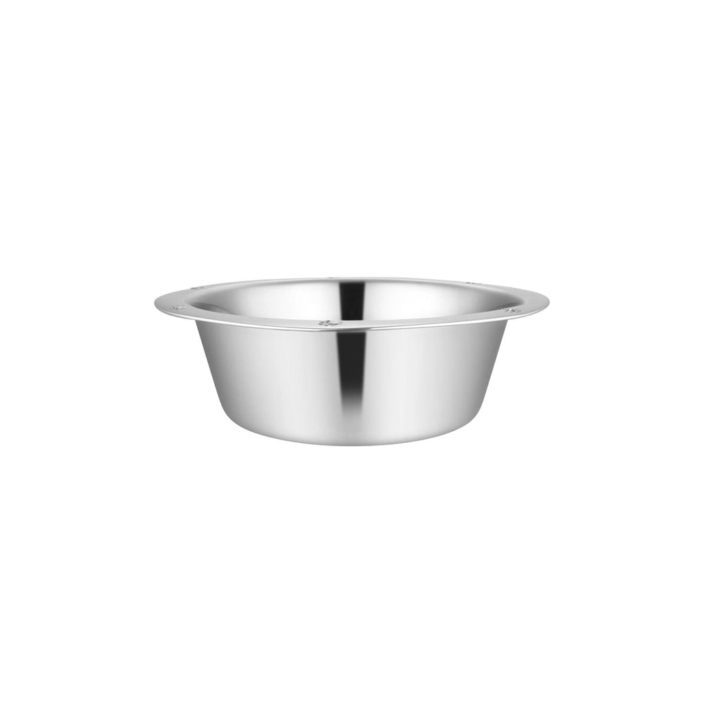 Jeffers Embossed Wide-Lip Stainless Steel Pet Bowl
