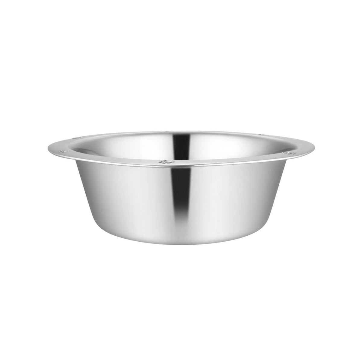 Jeffers Embossed Wide-Lip Stainless Steel Pet Bowl