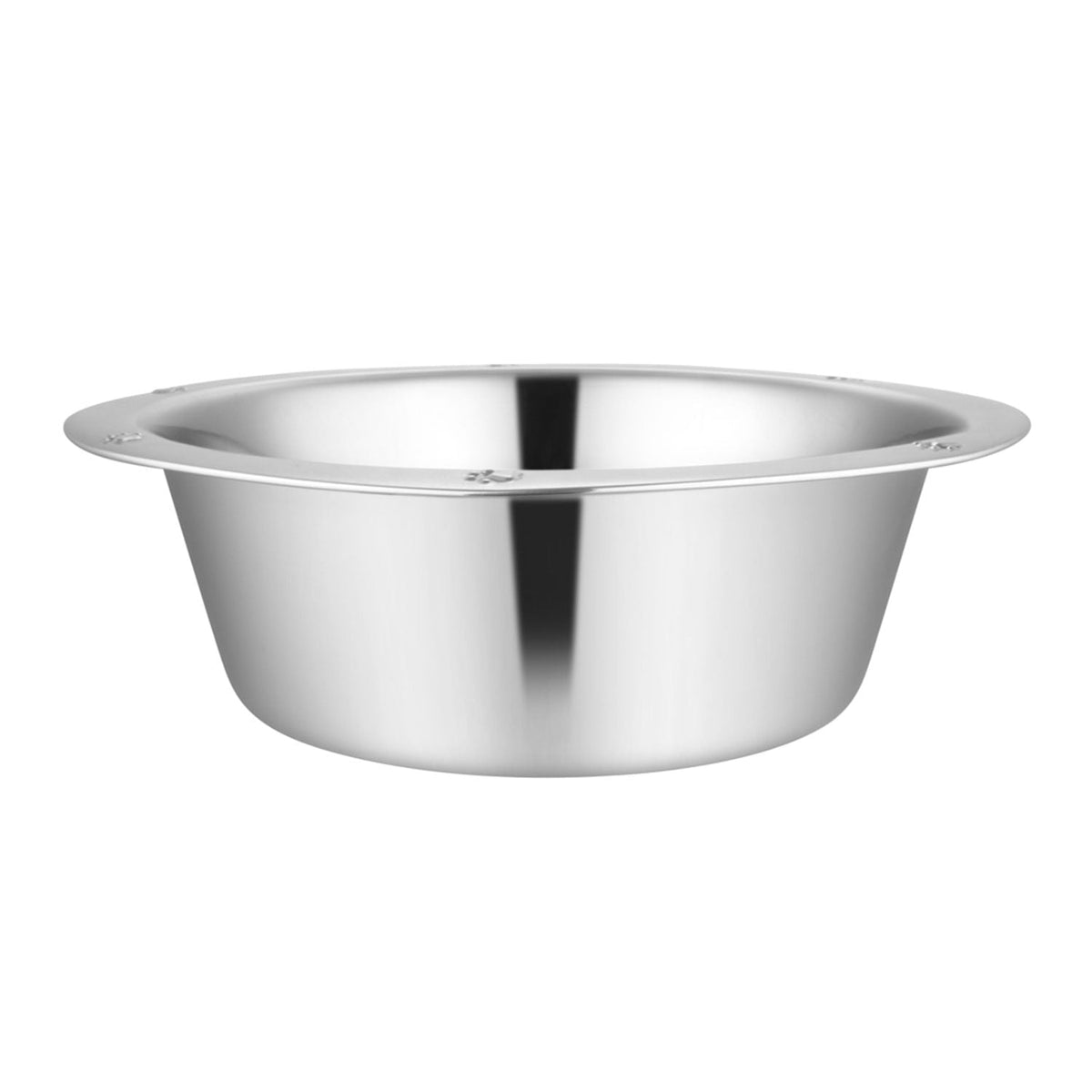 Jeffers Embossed Wide-Lip Stainless Steel Pet Bowl