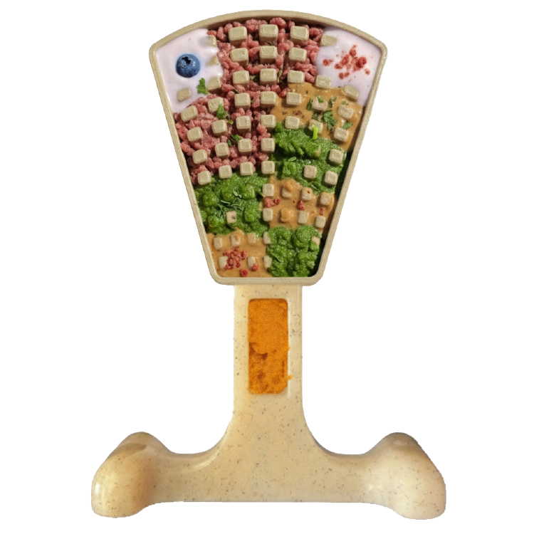 SodaPup Waffle Tower nylon chew and lick toy